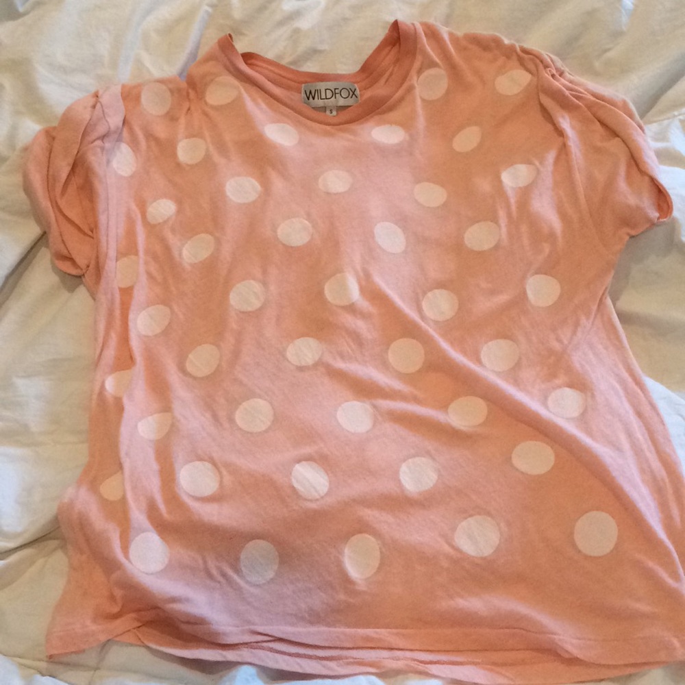 Wildfox tee polka dots on front and back